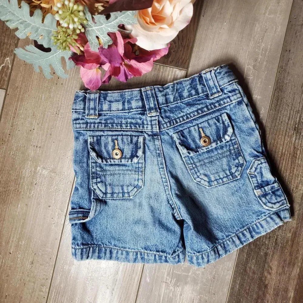 Genuine Kids by OshKosh Size 12m Baby Toddler Boy Jean Short Medium Wash Blue